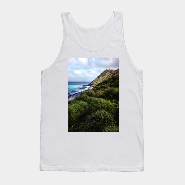 Coastal View, Maquarie Island Tank Top by Carole-Anne